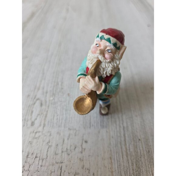 Vintage Santa saxophone band figurine Bell village Xmas decor - Picture 1 of 7